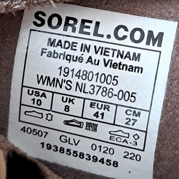 SIZE 10 Eye-catcher Sorel leather glitter ankle boots - Picture 5 of 6